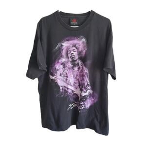 Vtg JIMMI HENDRIX Purple Haze Original Zion Mens T Shirt XL blk